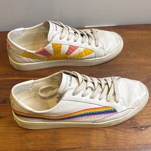 Soludos Original Ibiza Rainbow Wave Sneakers Women’s Size 10
